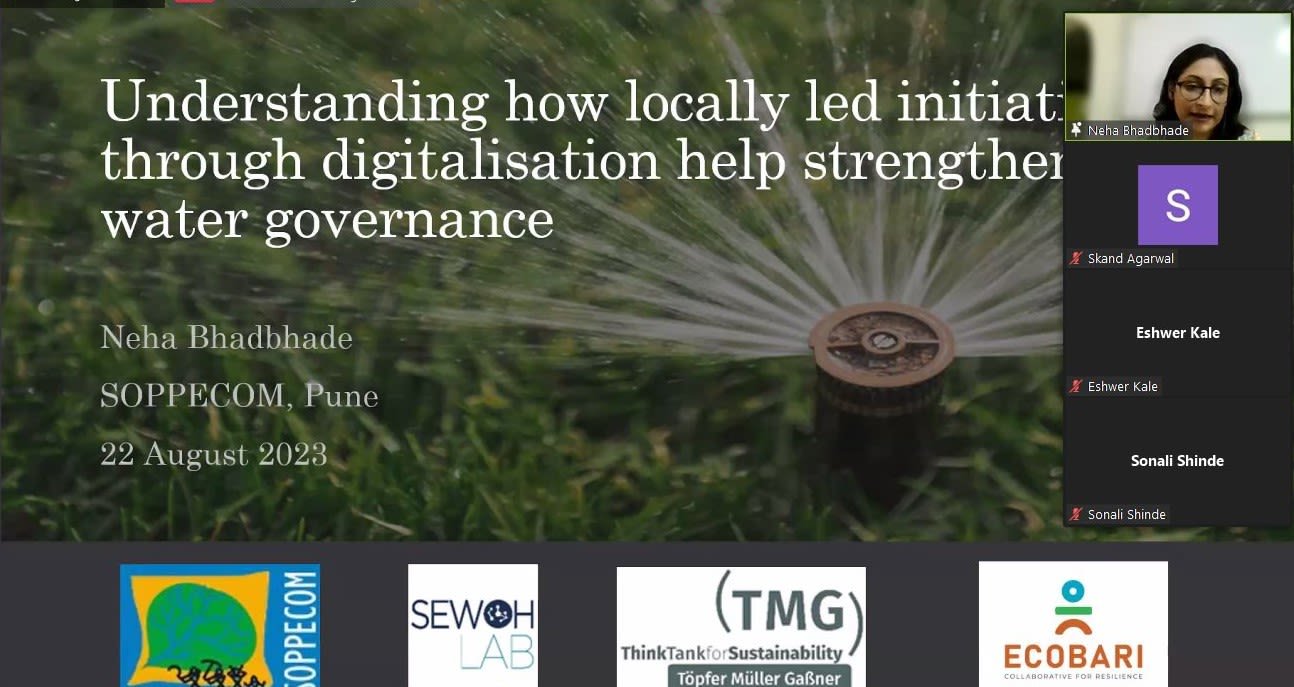 Screengrab from the webinar